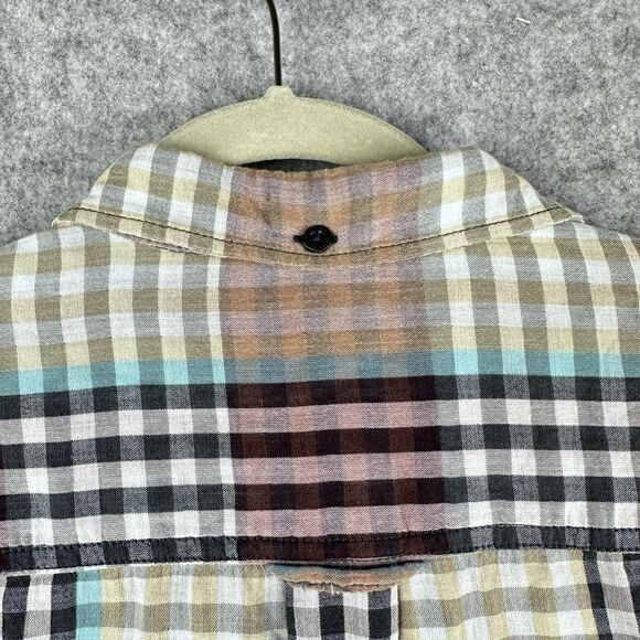 Tommy Bahama Shirt Mens XL Cotton Madras Plaid Button Up Preppy Long Sleeve - Picture 7 of 16
